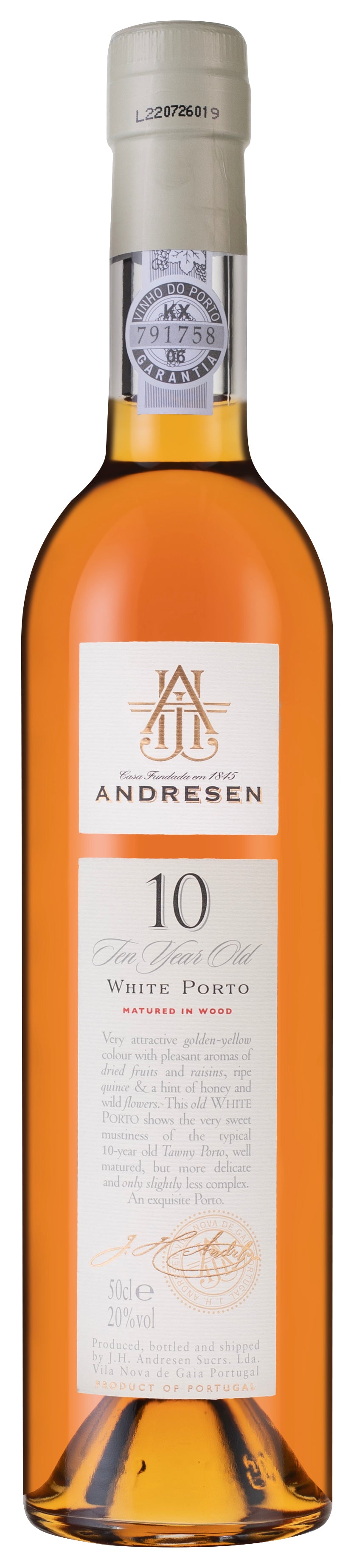 Andresen 10-year-old White Port (50cl) NV