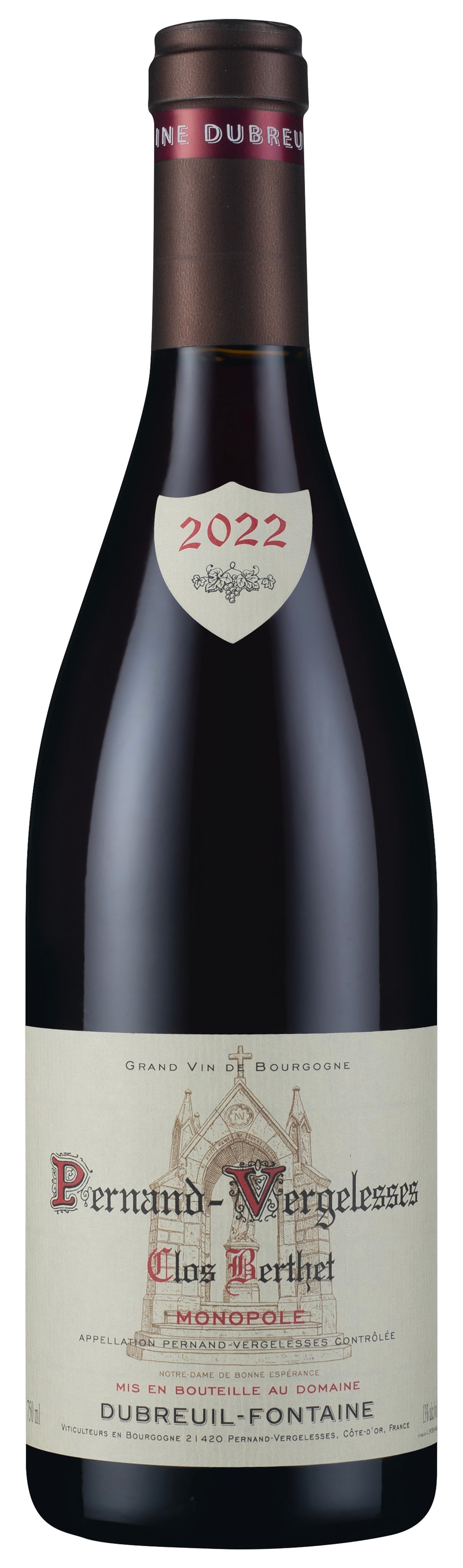 Domaine Dubreuil-Fontaine Pernand-Vergelesses Rouge Monopole Clos Berthet 2022