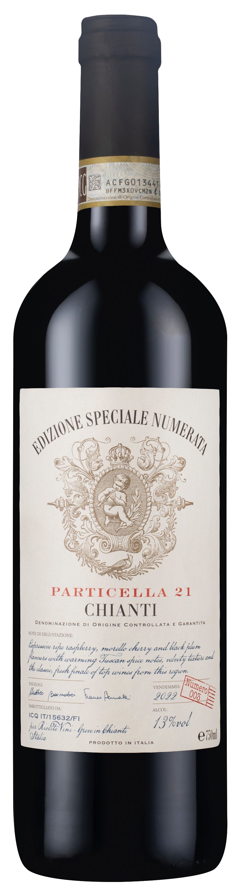 Edizione Limitata Numerata Chianti Numero 3 Particella 2022