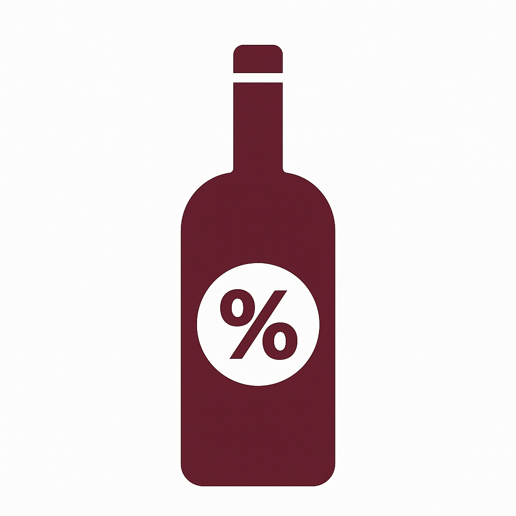 Alcohol percentage icon