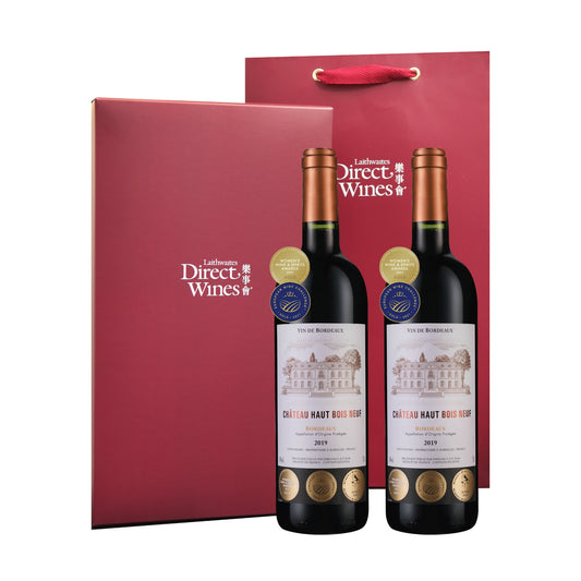 【端午特別禮饗】雙金波爾多大酒Château Haut Bois Neuf 2019 雙入禮盒組