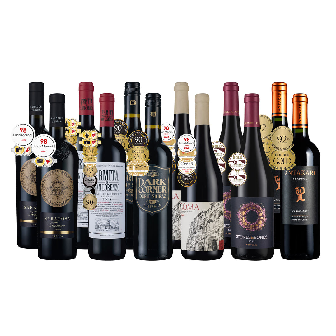 環球90+ 高分紅酒特選 12瓶
