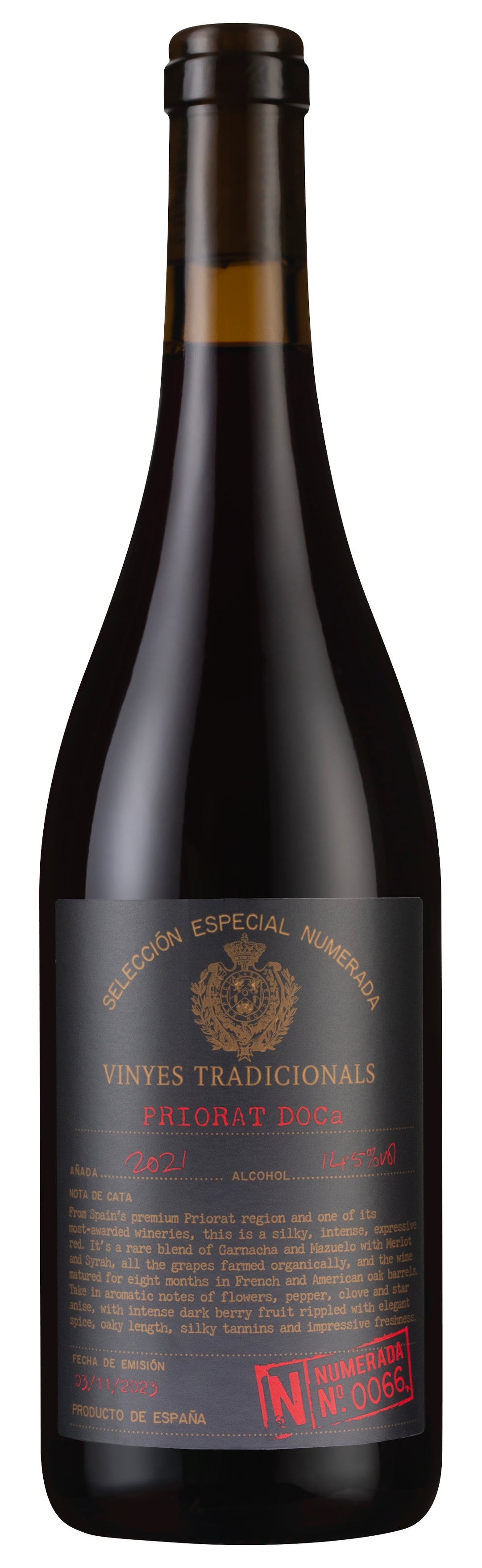 Selección Especial Numerada 66 Priorat 2021