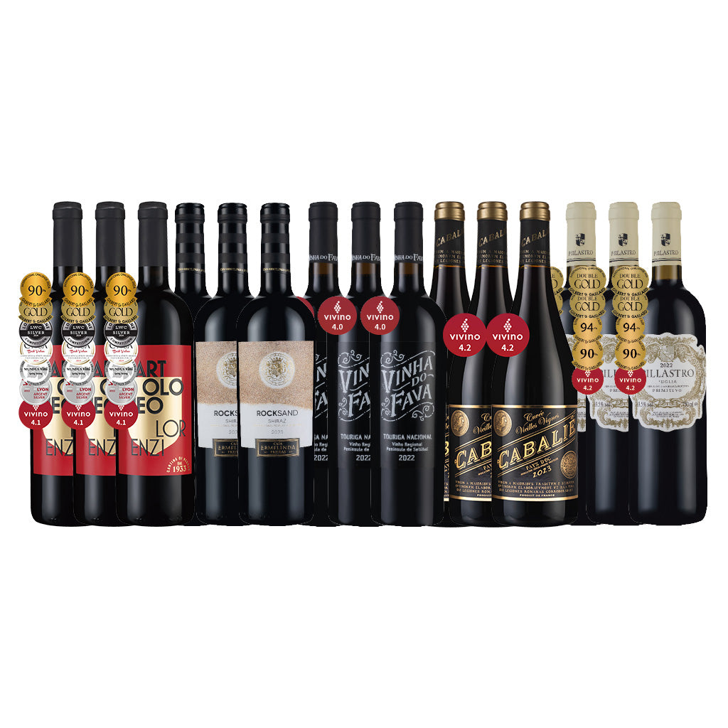 歐洲精選紅酒特大優惠酒組15瓶