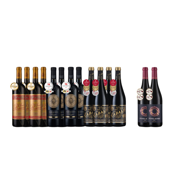 獲獎歐陸紅酒12瓶組+加贈免費90分美酒2瓶