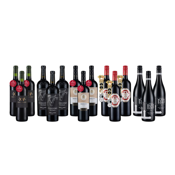 高酒精深紅系重磅酒組15瓶