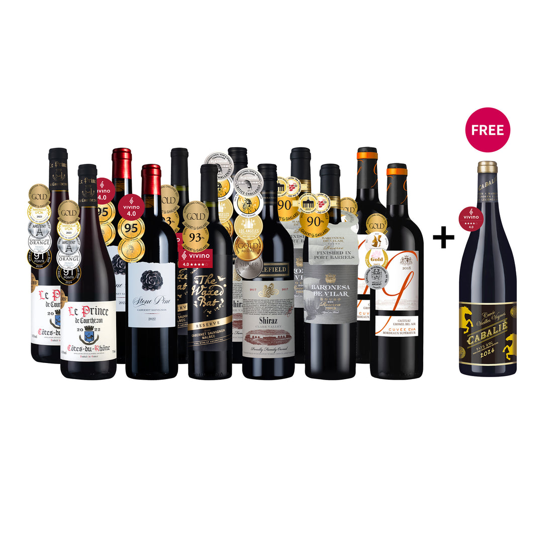 樂事會主席特選金獎美酒12瓶+1瓶免費