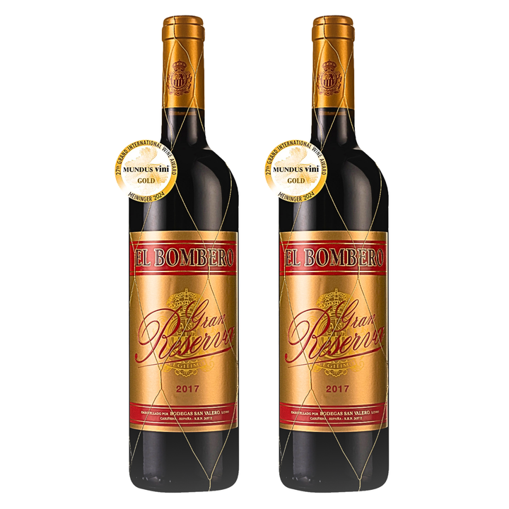 【社群限定｜單組免運】金牌金絲線西班牙濃酒El Bombero Gran Reserva 2017 超特惠雙入組