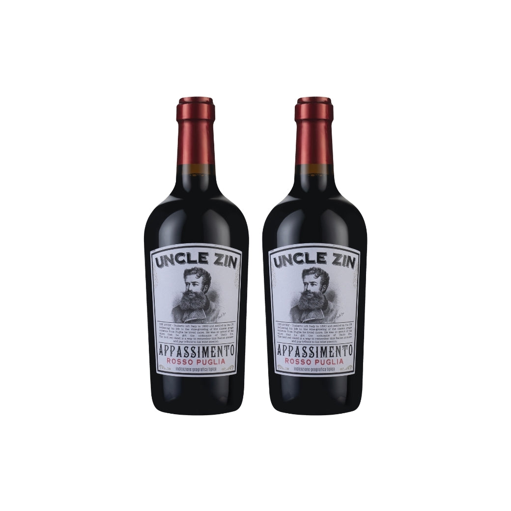 【重口味首選】45折加購 Uncle Zin Appassimento Puglia 2021 2 瓶
