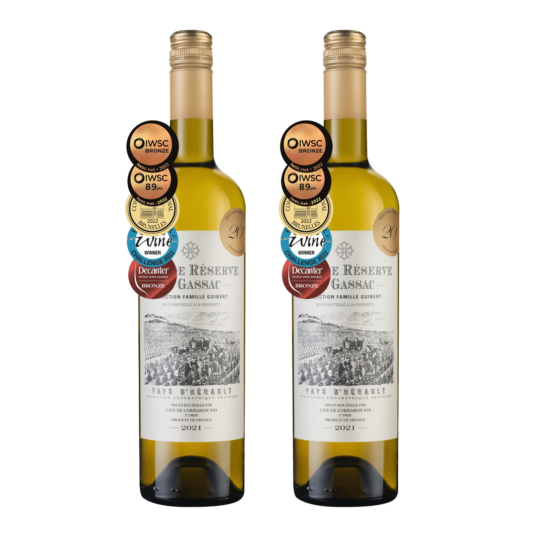 【來自隆格多克的拉菲】Grande Réserve de Gassac Blanc 2021 2瓶