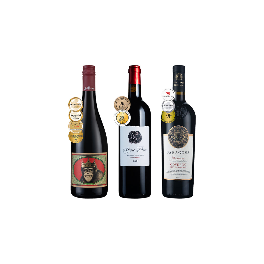 【JAN本月精選】迎接2026年三大最強高分紅酒3瓶 (價格已含運費)