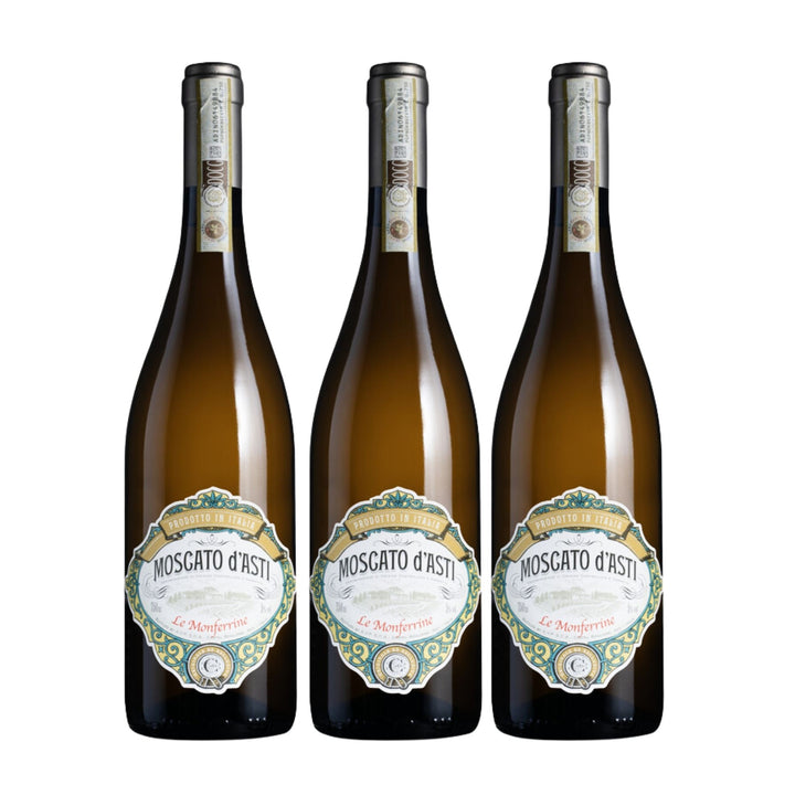【6024社群限定｜單組免運】義大利 Le Monferrine Moscato d'Asti 甜味微氣泡酒3瓶組 