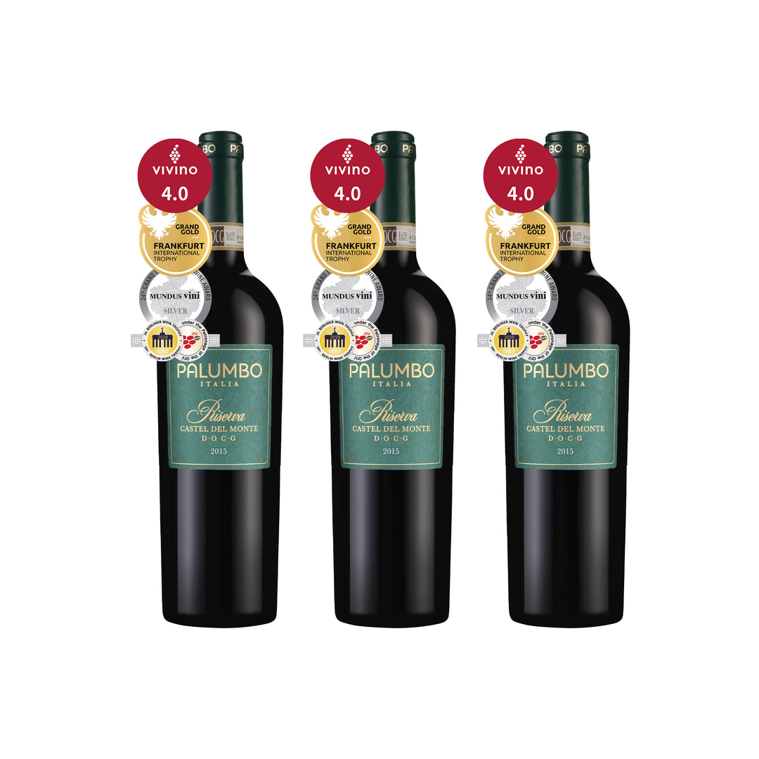 釀酒師驕傲冠名之作 Palumbo Riserva Nero di Troia 2015  3瓶