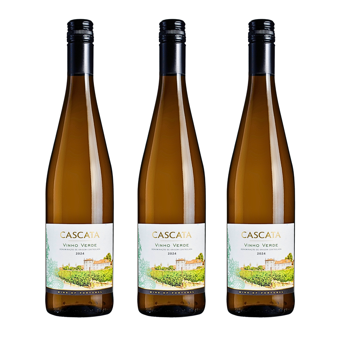 【社群限定｜單組免運】Vivino 四星好評葡萄牙清新綠酒 Cascata Vinho Verde 2024 3入組