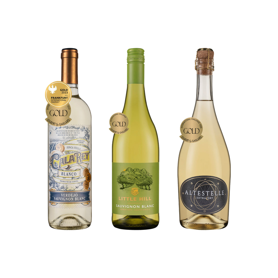 [美國商會會員專屬美酒] Add-on World Awarded Whites & Sparkling Trio｜加購世界得獎白酒氣泡酒3瓶組 