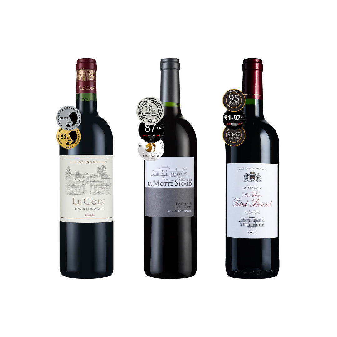 [AmCham 美國商會會員專屬美酒1] High Points Fine Bordeaux Trio｜高分精品波爾多名酒3瓶組 