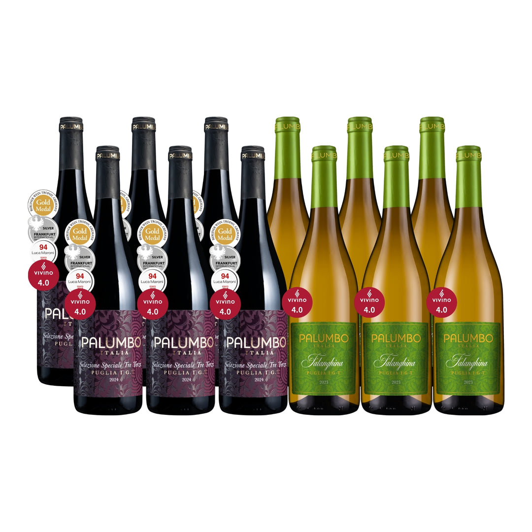【JULY本月精選】Vivino 4星評價Palumbo冠名特釀「買6送6」共12瓶（方案一：🅟150點 + $6,088）