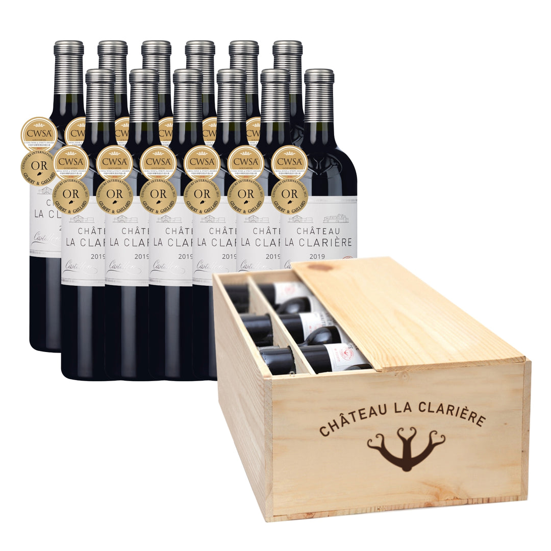 【10/20~10/21暢銷酒款快閃優惠】Château La Clarière 2019 12瓶木箱裝