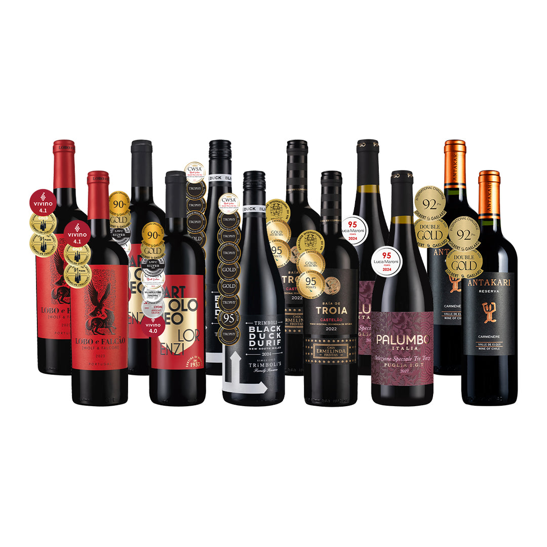 世界高分名酒選12瓶+長榮航空獎勵哩程1000哩