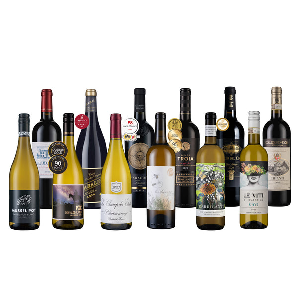 【官網限定】年節歡聚必備紅白酒組12瓶