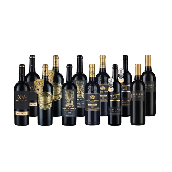 尊享紅酒精選組12瓶 (尊享版6款各2瓶)