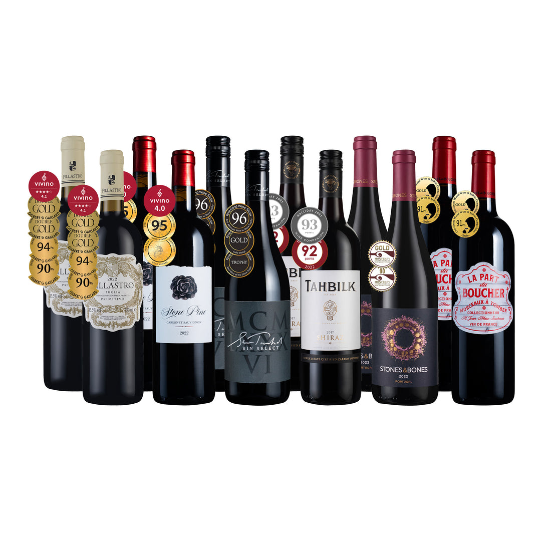 【華南專享3】 專家絕讚90 高分紅酒 12瓶