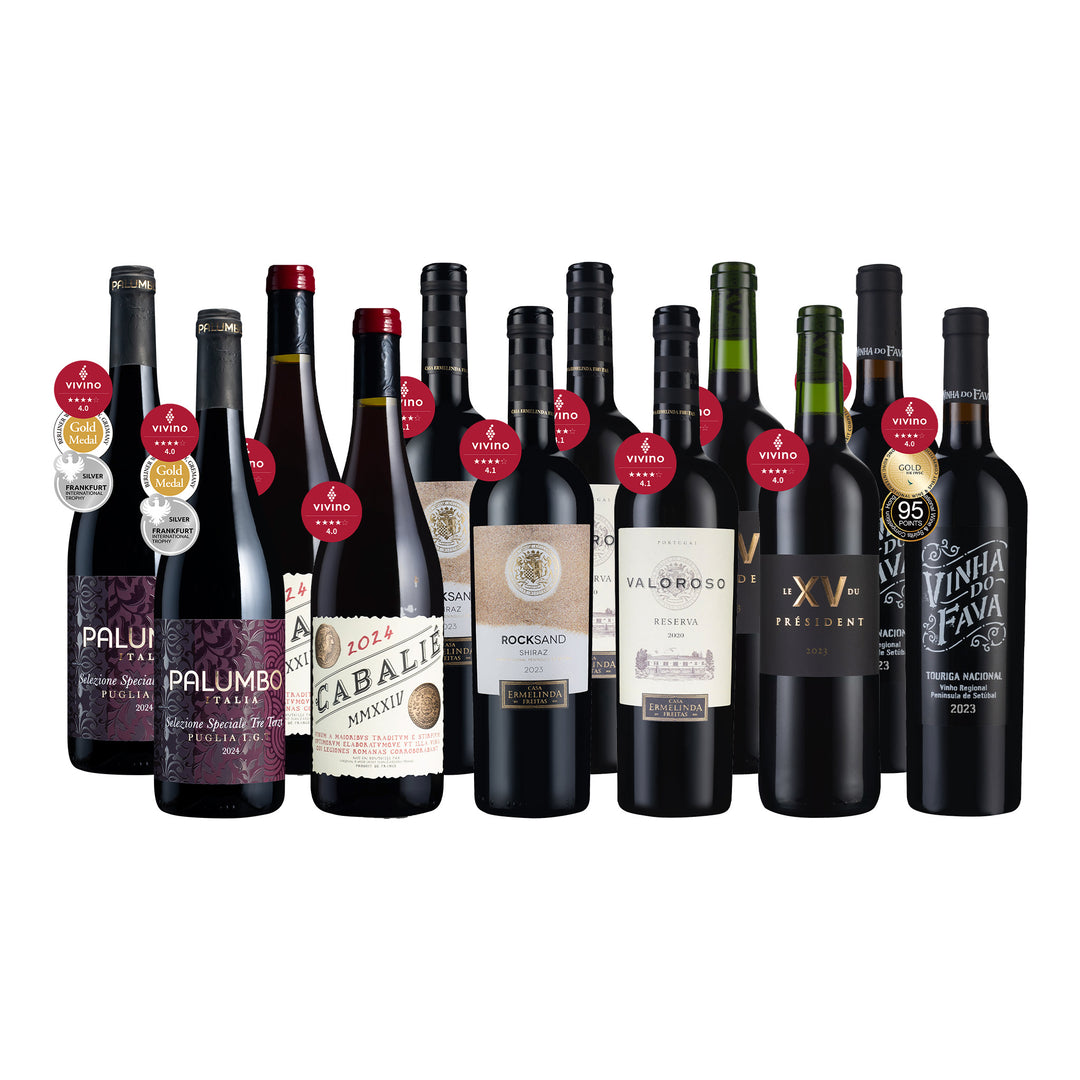 【華南專享4】 Vivino 4.0+ 高分紅酒選 12瓶
