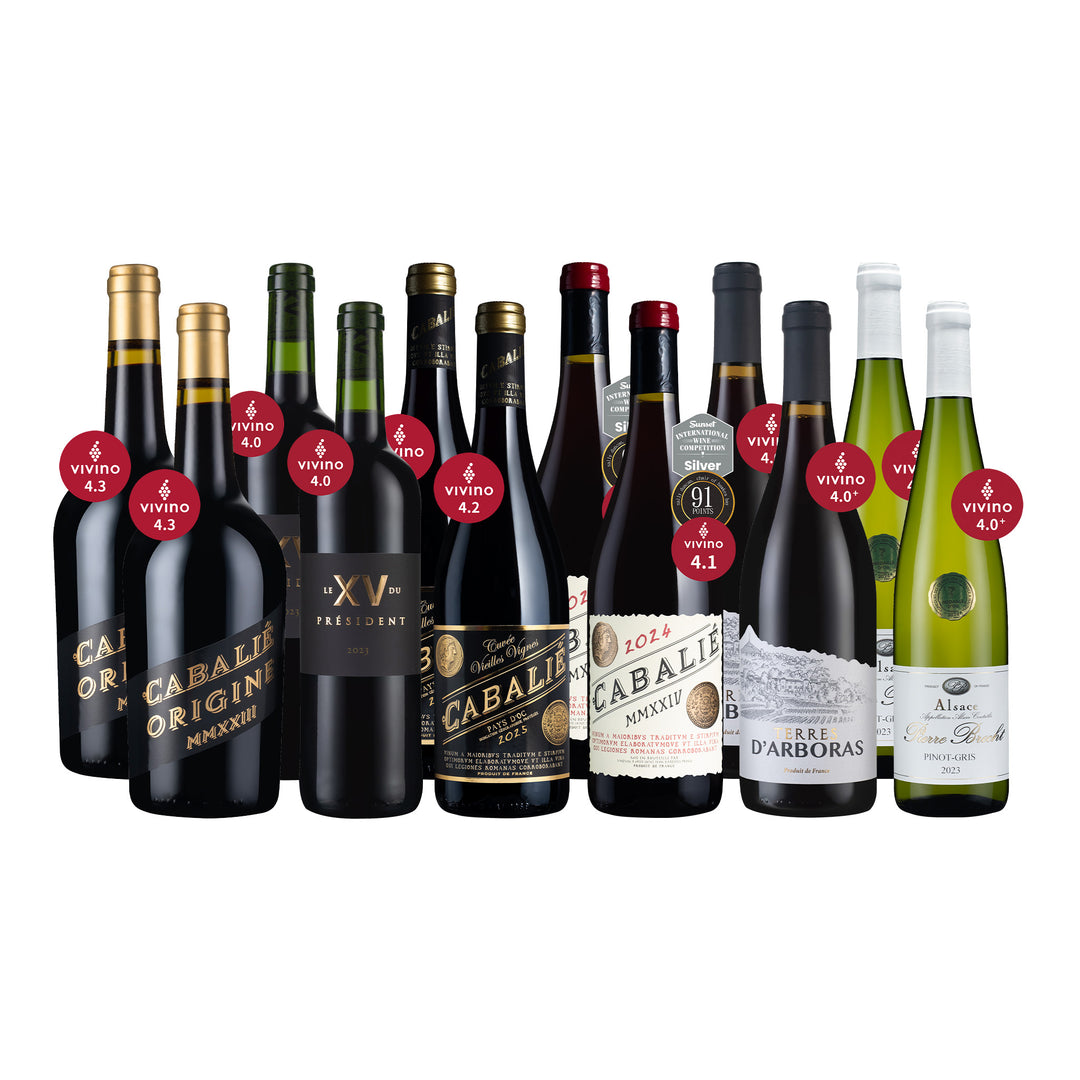 【一銀專享1】Vivino 4.0+ 高分酒選 12瓶