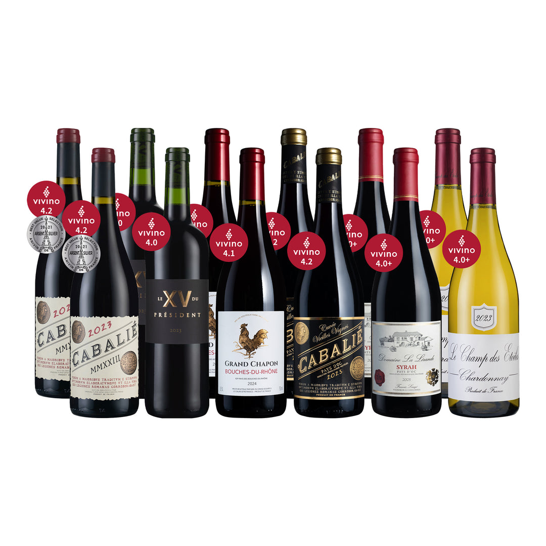 【合庫專享4】Vivino 4.0 高分法國酒選 12瓶