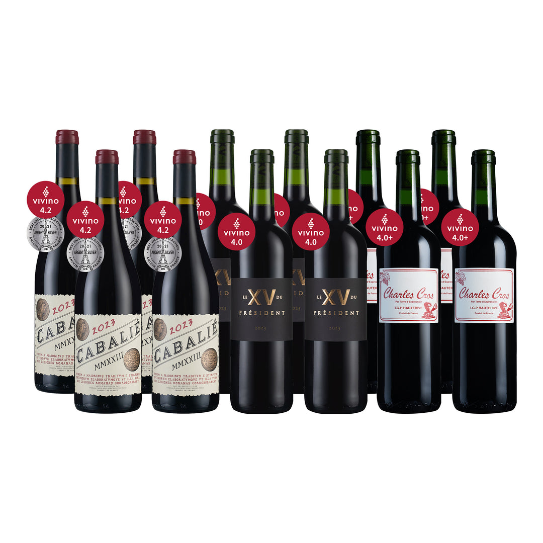 【今周刊專享3】Vivino 4+ ★法國紅酒集 12瓶
