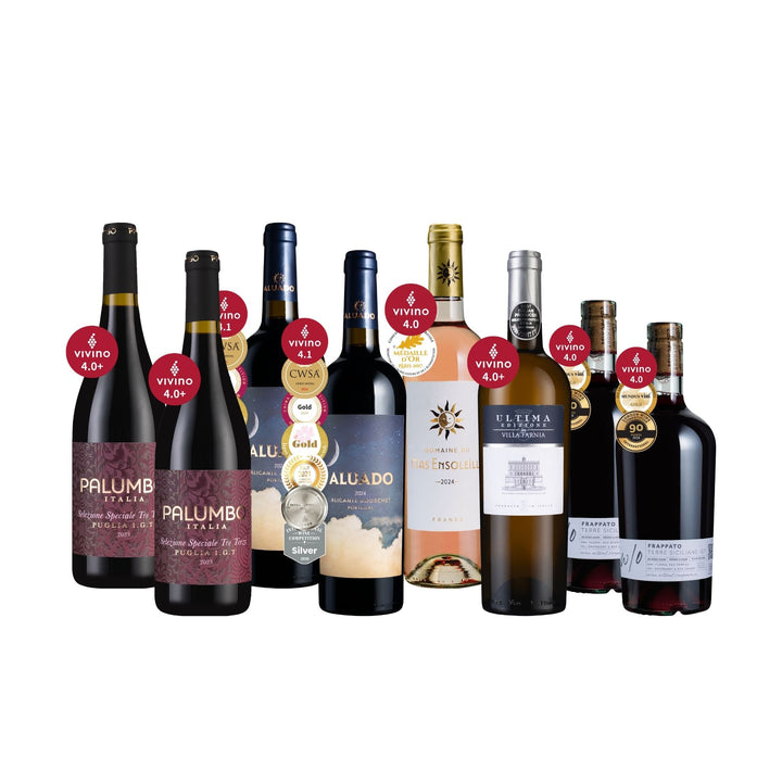 【樂事會團購】Vivino 4+★ 紅白粉紅酒組8瓶