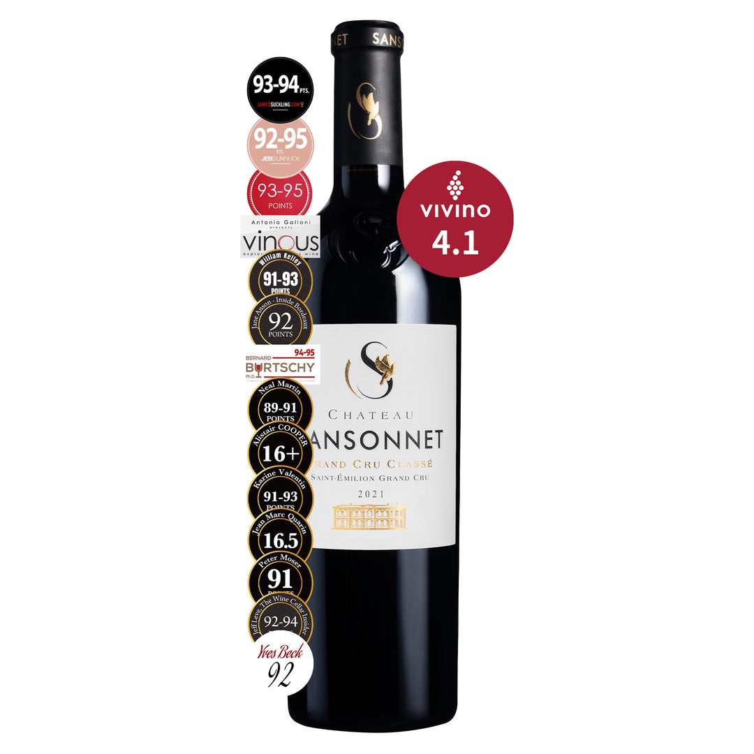 聖愛美濃特級酒莊高分經典 Château Sansonnet 2021