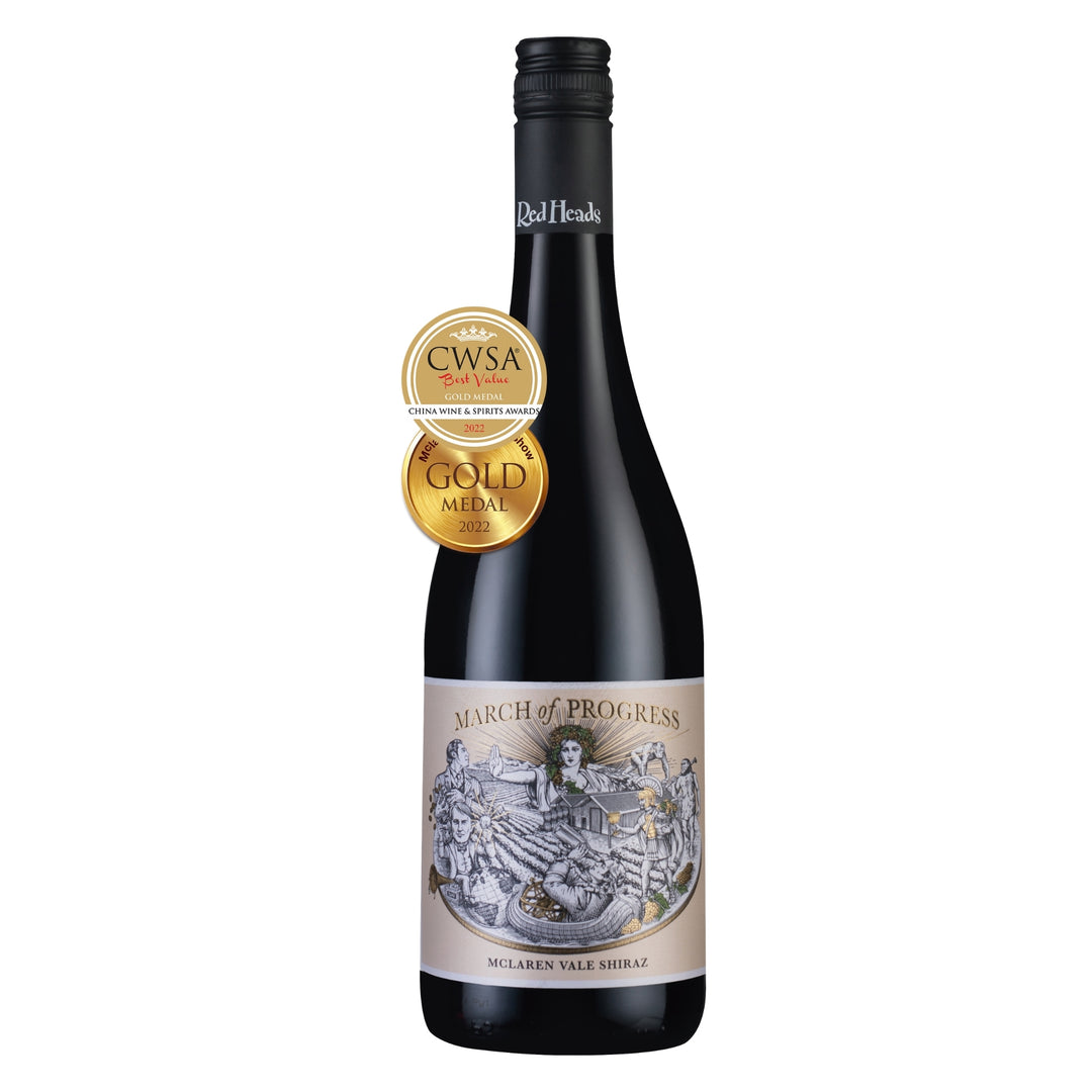 【14.5%濃醇飽滿風格】RedHeads March of Progress Shiraz 2020 1瓶