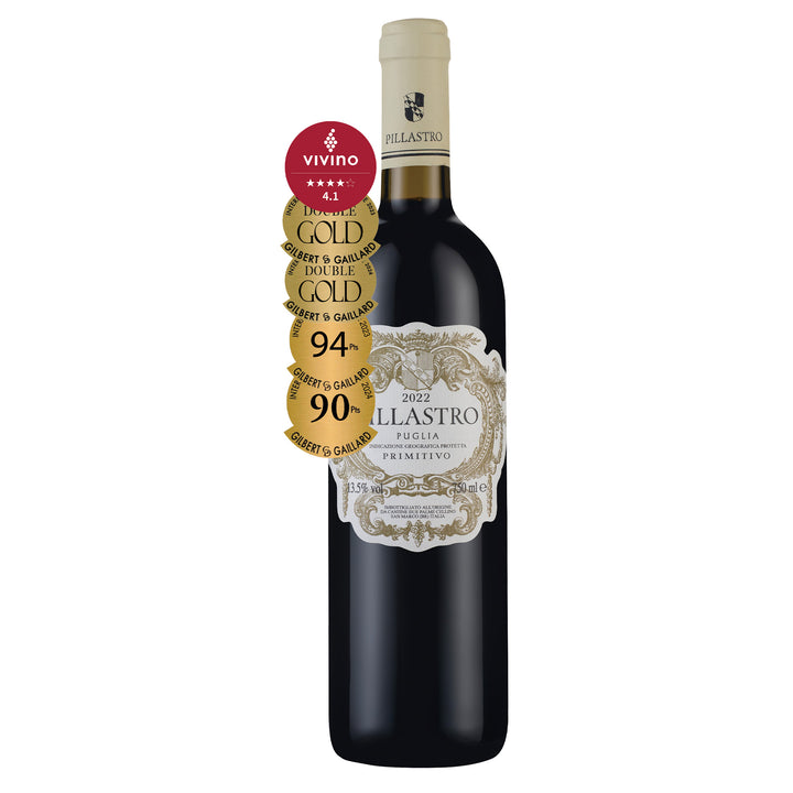 [5986 7/10 Wine Subscription Renew] M&M(7+) 2: Pillastro Primitivo Puglia 2022