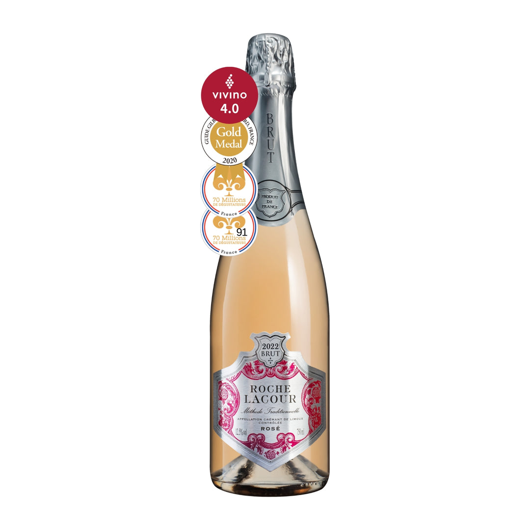【香檳工藝粉紅氣泡酒】Roche Lacour Crémant de Limoux Rosé 2022 1瓶