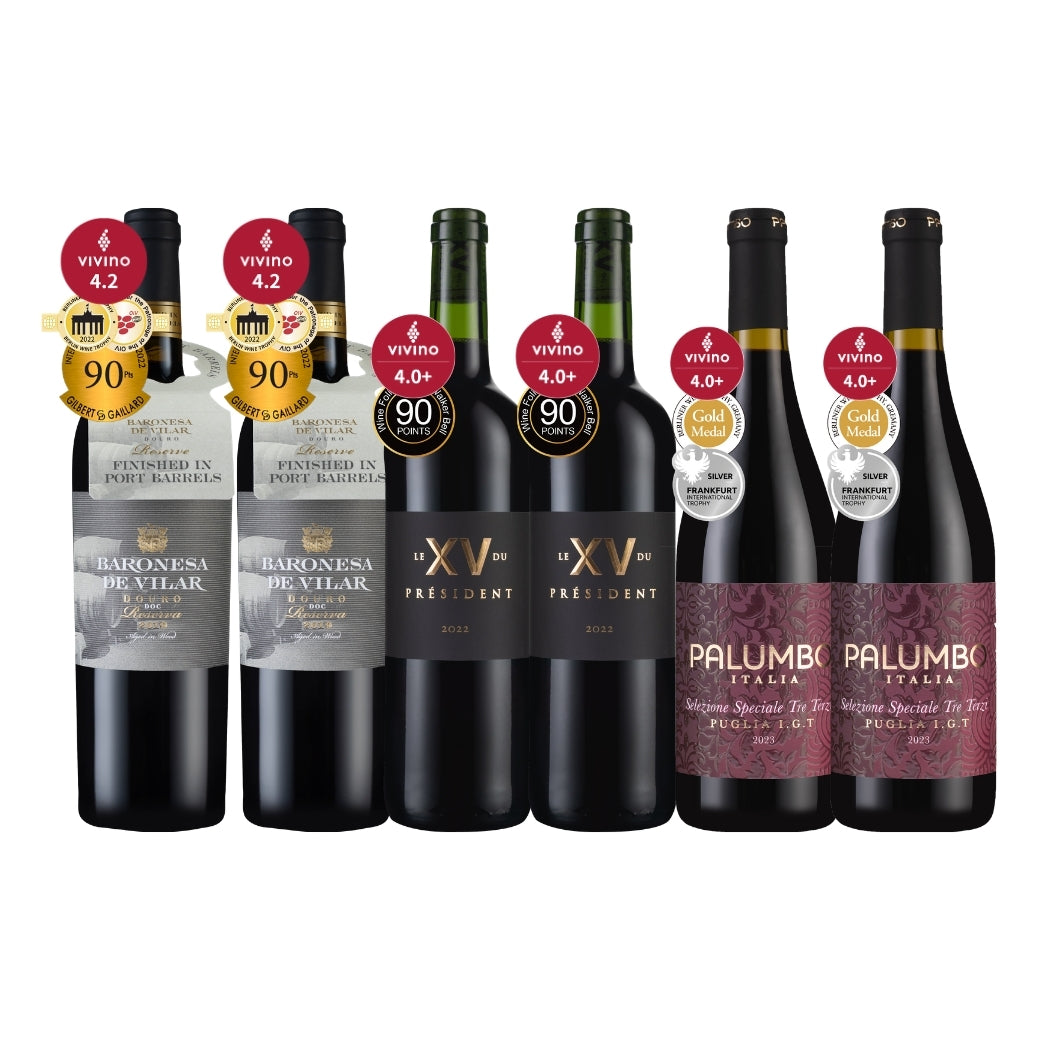 【MAR本月精選】Vivino 4.0+歐洲三大紅酒選6瓶