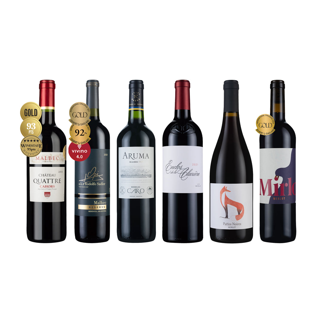 Malbec vs Merlot 精選紅酒6瓶組
