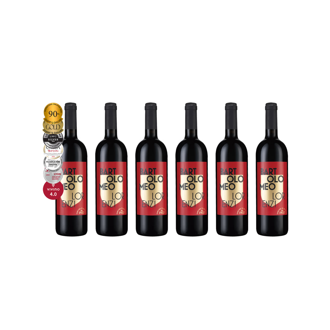 【LINE限定】雙金91分Vivino 4星義大利紅酒 Bartolomeo Lorenzi Rosso Veronese 2021 6瓶