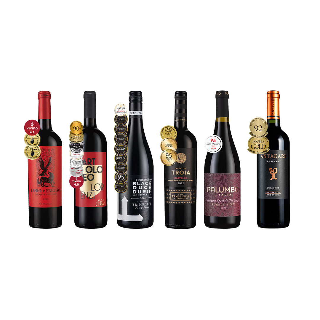 世界高分名酒選6瓶 + 長榮航空獎勵哩程500哩