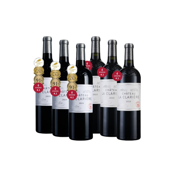 【官網限定】Château La Clarière 2022 + 2023 垂直品飲體驗組6瓶