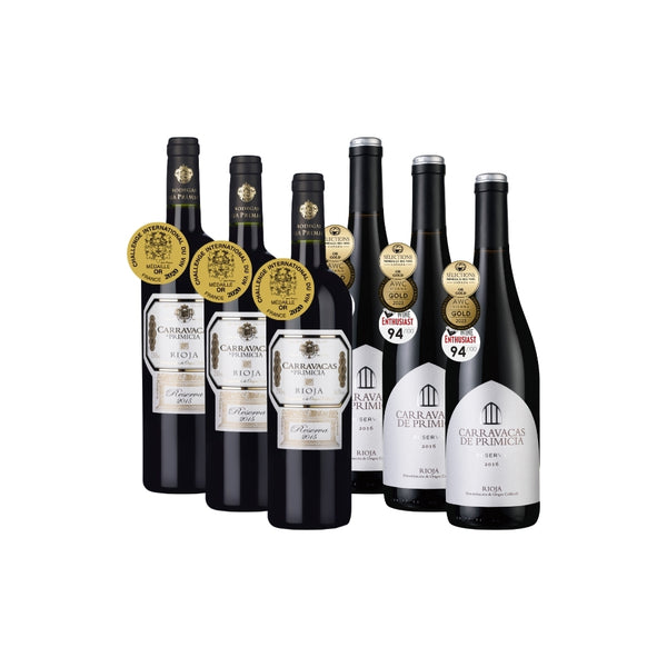 【官網限定】Carravacas de Primicia Reserva Rioja 2015 + 2016 垂直品飲體驗組6瓶