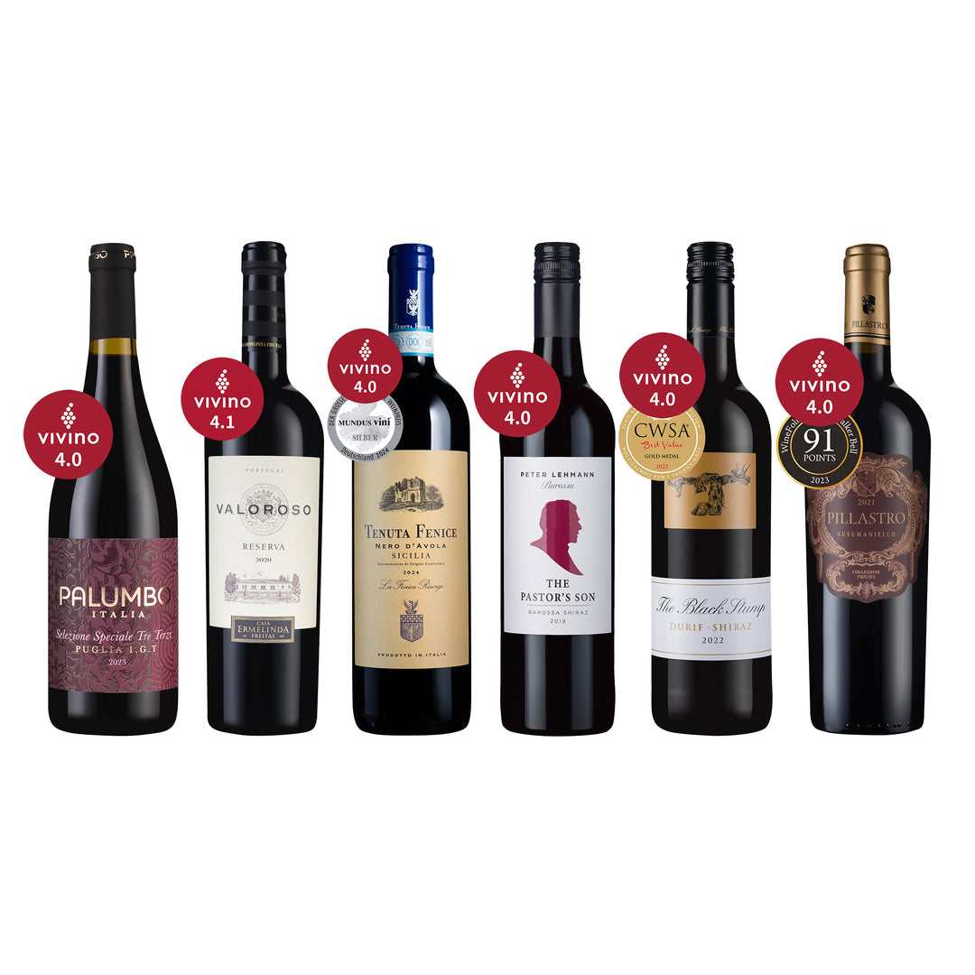 【自由時報讀者專享】Vivino 4.0+高評分套組6瓶