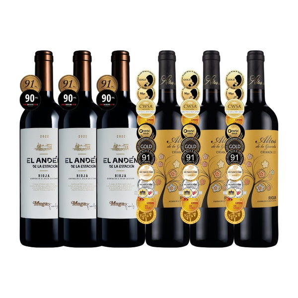 Robert Parker x James Suckling 兩大權威酒評90+高分里奧哈美酒 6瓶