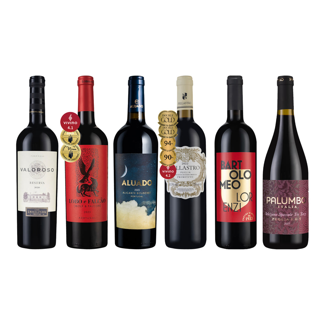 【商周專享2】Vivino4.0 義大利&葡萄牙紅酒組 6瓶