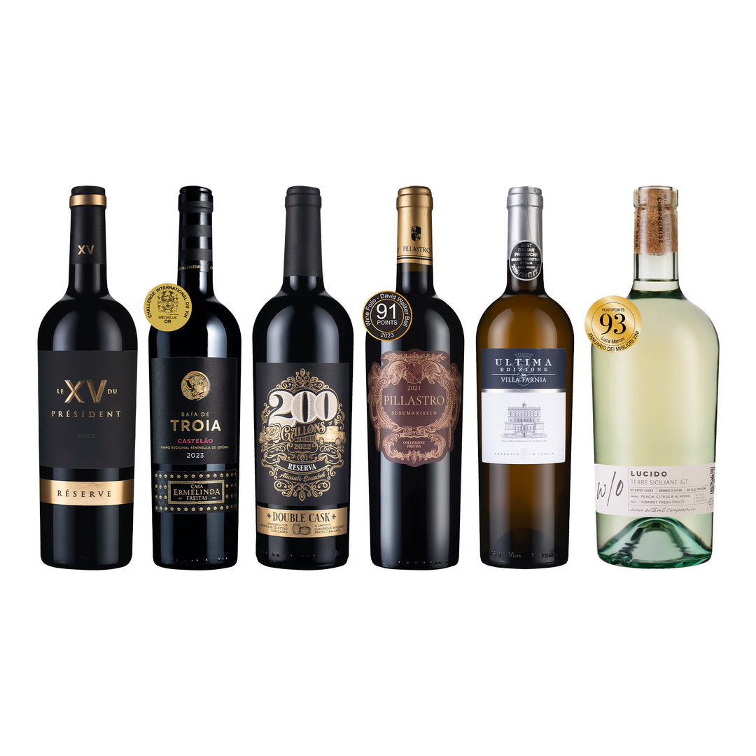 【商周專享2】 Vivino 4.0+ 紅白酒組 6瓶