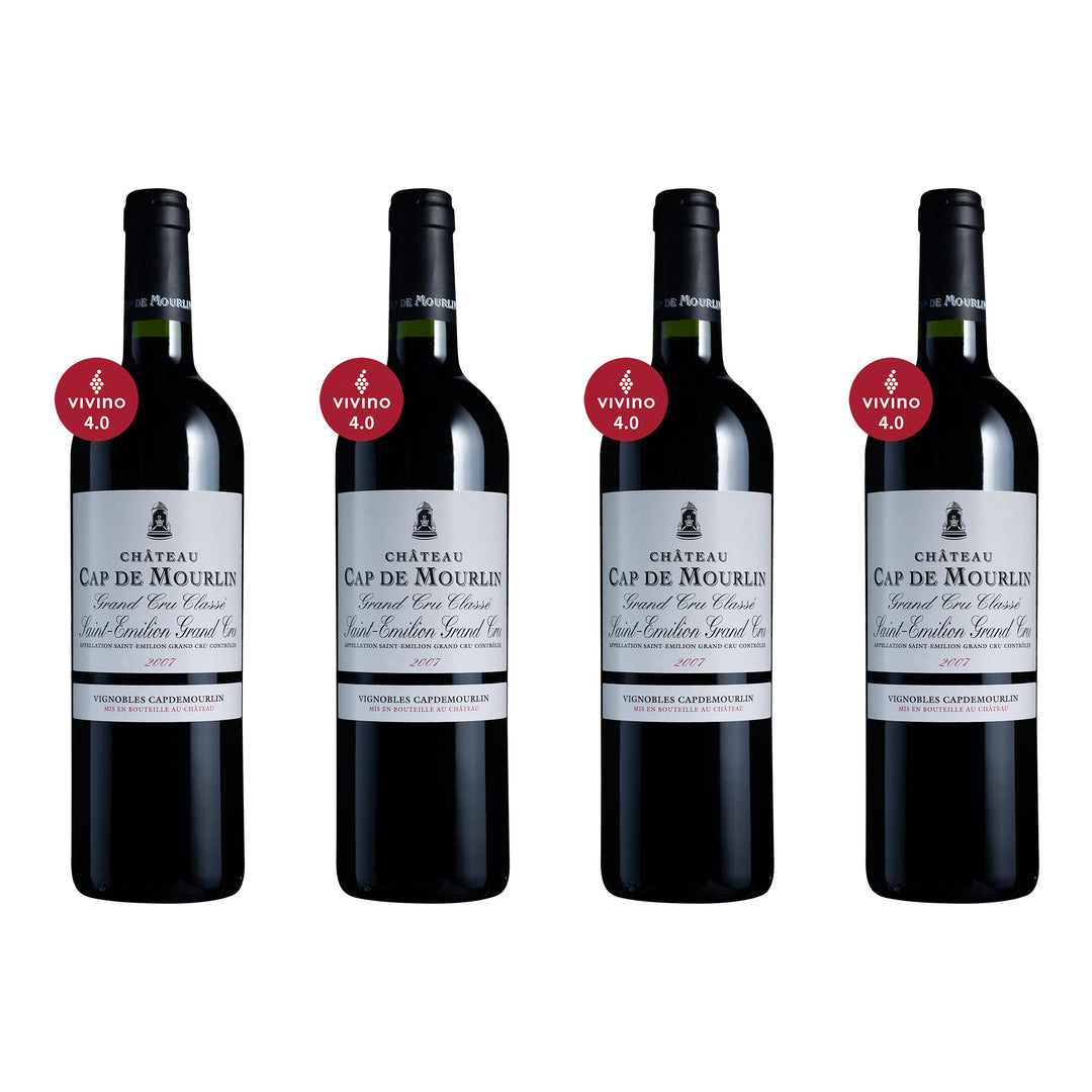 【$7,088 + 🅟150 點樂事金】Château Cap de Mourlin 2007 4瓶