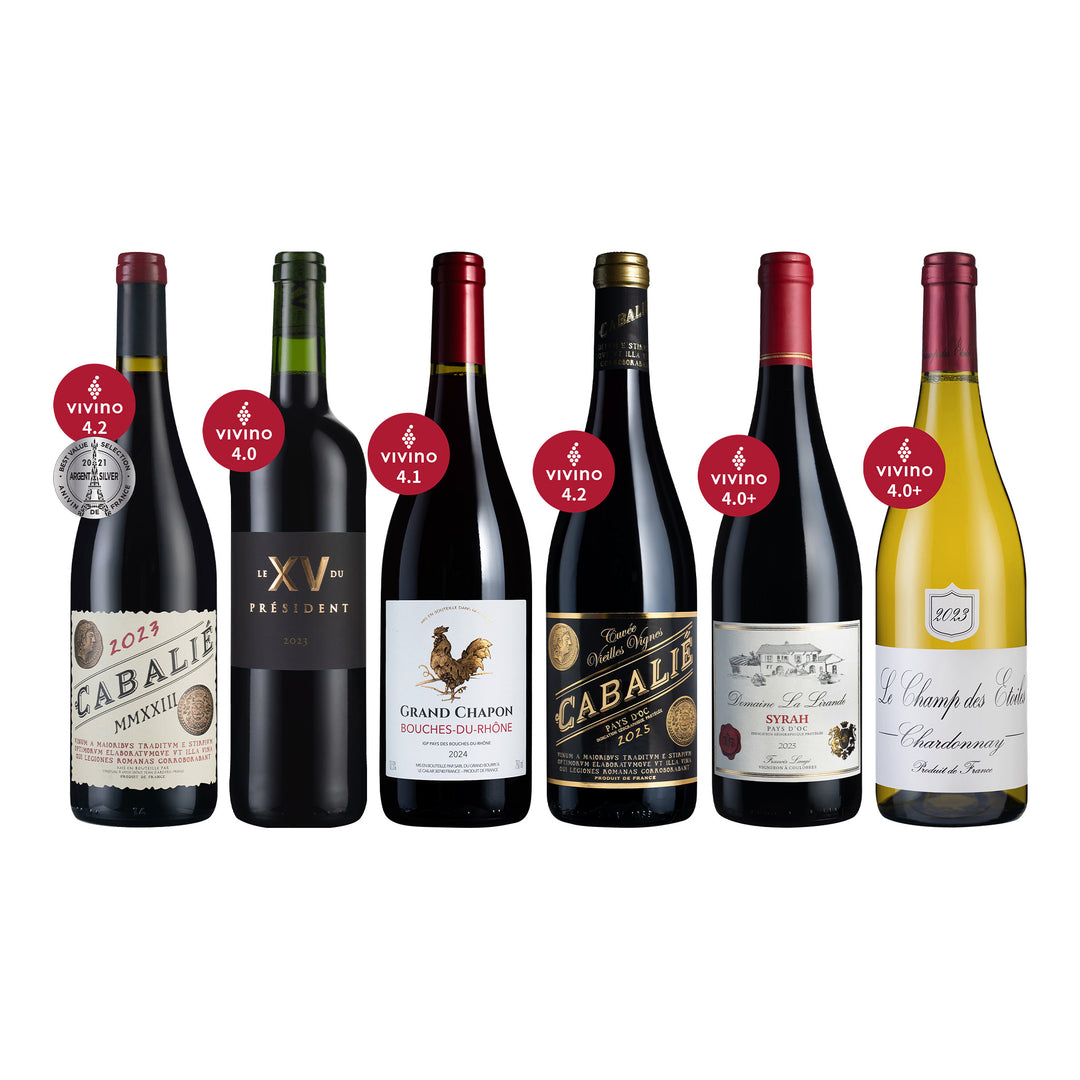 【合庫專享4】Vivino 4.0 高分法國酒選 6瓶