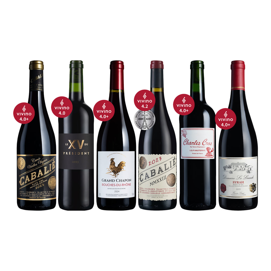 【聯合報讀者專享】Vivino 4.0高分法國紅酒組 6瓶
