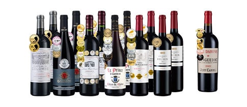 金牌大獎法國紅酒組12瓶+1瓶免費