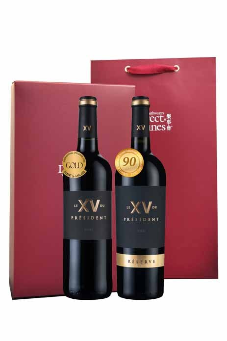 龍年新春禮盒《自由選2》熱銷美酒Le XV du Président禮盒2瓶組